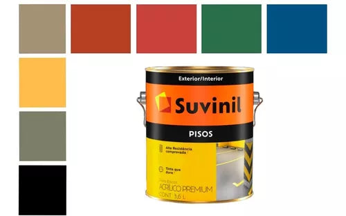 Tinta Acrílico Premium Para Piso Diversas Cores Suvinil 3,6l