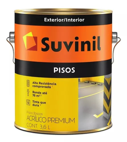 Tinta Acrílico Premium Para Piso Diversas Cores Suvinil 3,6l
