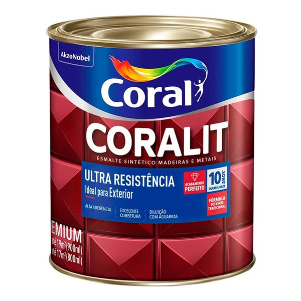 Tinta Esmalte Coralit Sintético Ultra Resistência 0,9l