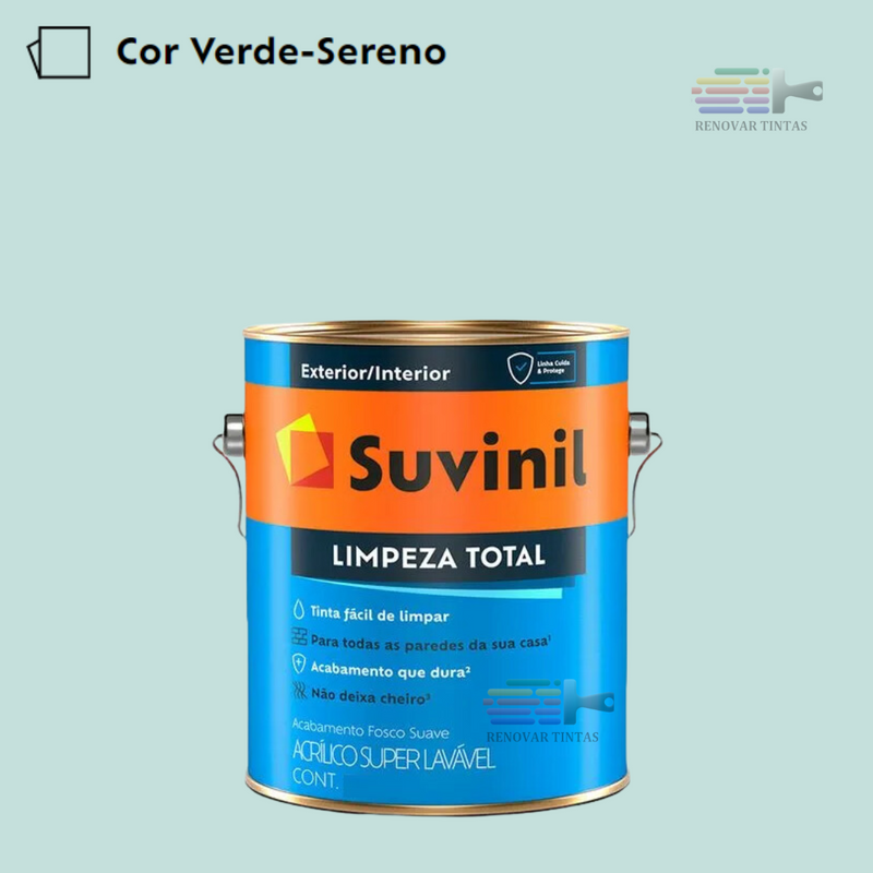 Tinta Lavavel Limpeza Total Suvinil 800ml Escolha sua Cor