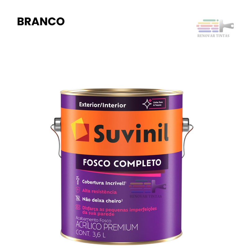 Tinta Suvinil Fosco Completo Premium 3,2 Litros Escolha sua Cor