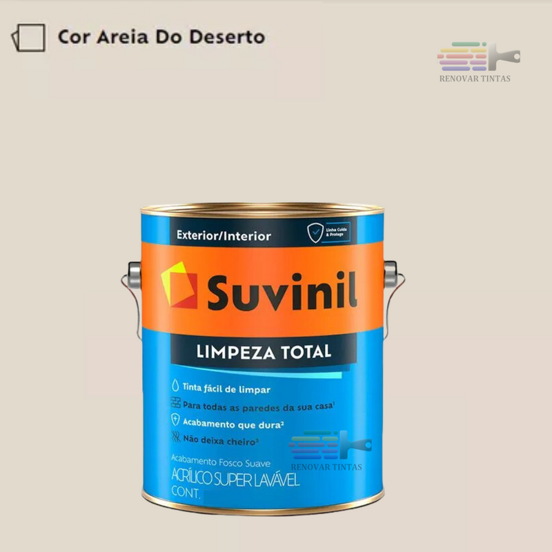 Tinta Lavavel Limpeza Total Suvinil 800ml Escolha sua Cor