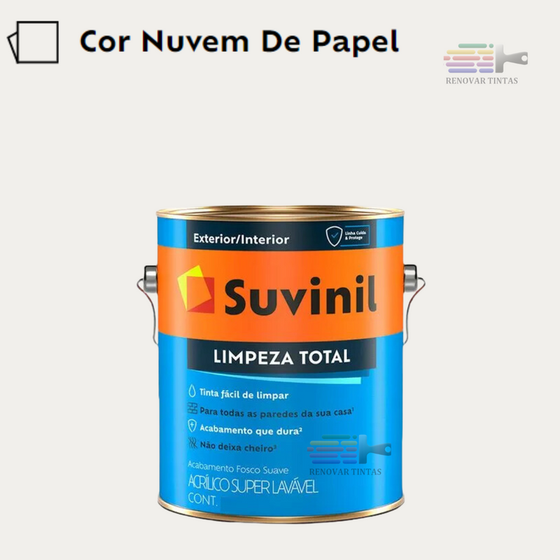 Tinta Lavavel Limpeza Total Suvinil 800ml Escolha sua Cor