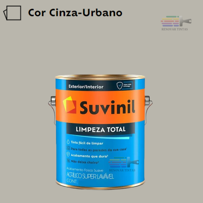 Tinta Lavavel Limpeza Total Suvinil 800ml Escolha sua Cor