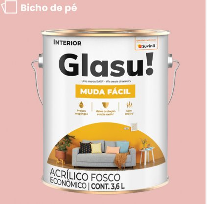 Tinta Acrílica Anti Mofo Suvinil Glasu 3,6l - Escolha a Cor