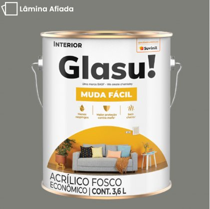 Tinta Acrílica Anti Mofo Suvinil Glasu 3,6l - Escolha a Cor