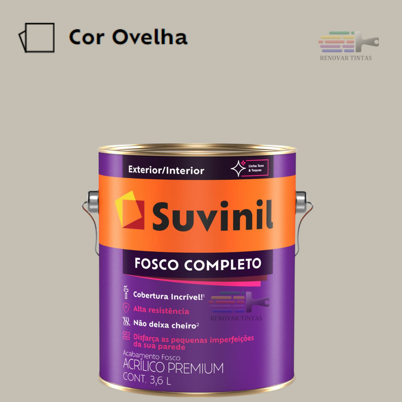 Tinta Suvinil Fosco Completo Premium 3,2 Litros Escolha sua Cor