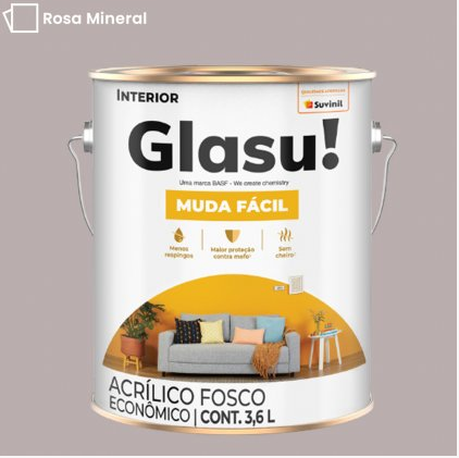 Tinta Acrílica Anti Mofo Suvinil Glasu 3,6l - Escolha a Cor