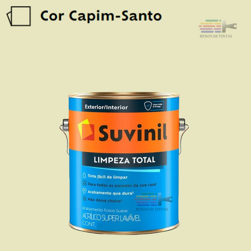 Tinta Lavavel Limpeza Total Suvinil 800ml Escolha sua Cor