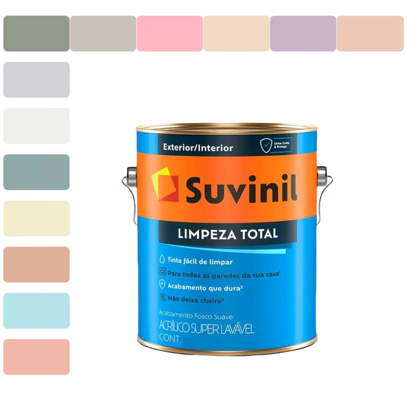 Tinta Lavavel Limpeza Total Suvinil 800ml Escolha sua Cor