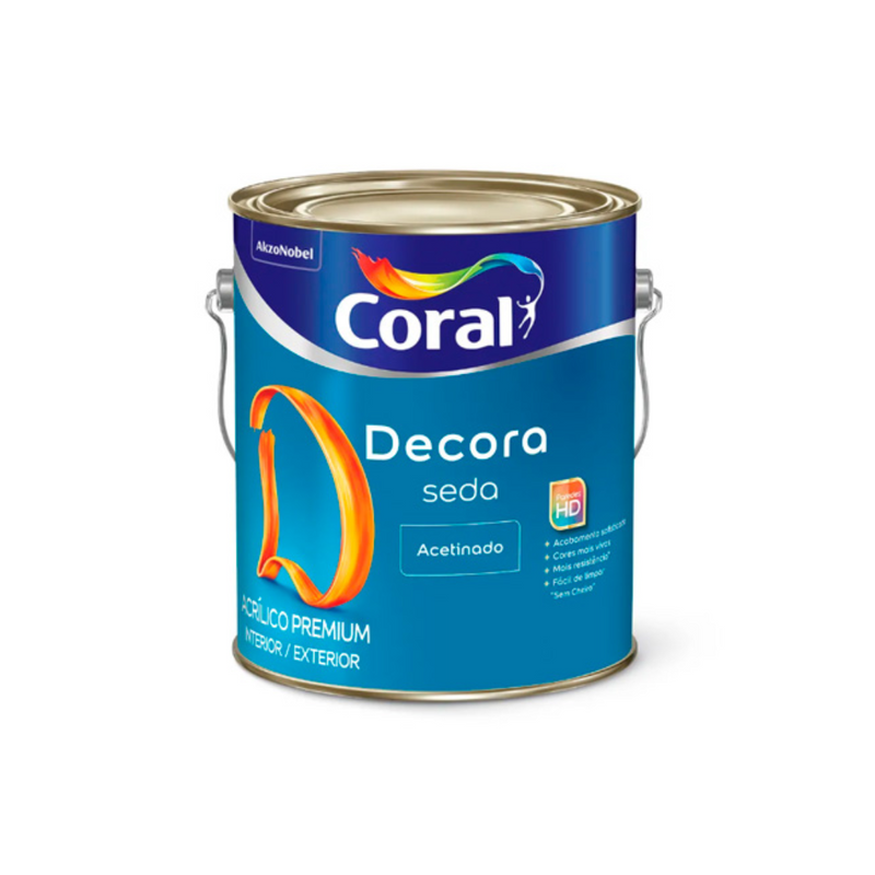 DECORA SEDA BRANCO 3,6L - CORAL