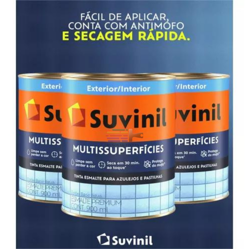 Tinta Epóxi Suvinil Esmalte Base Água 900ml Branco Acetinado