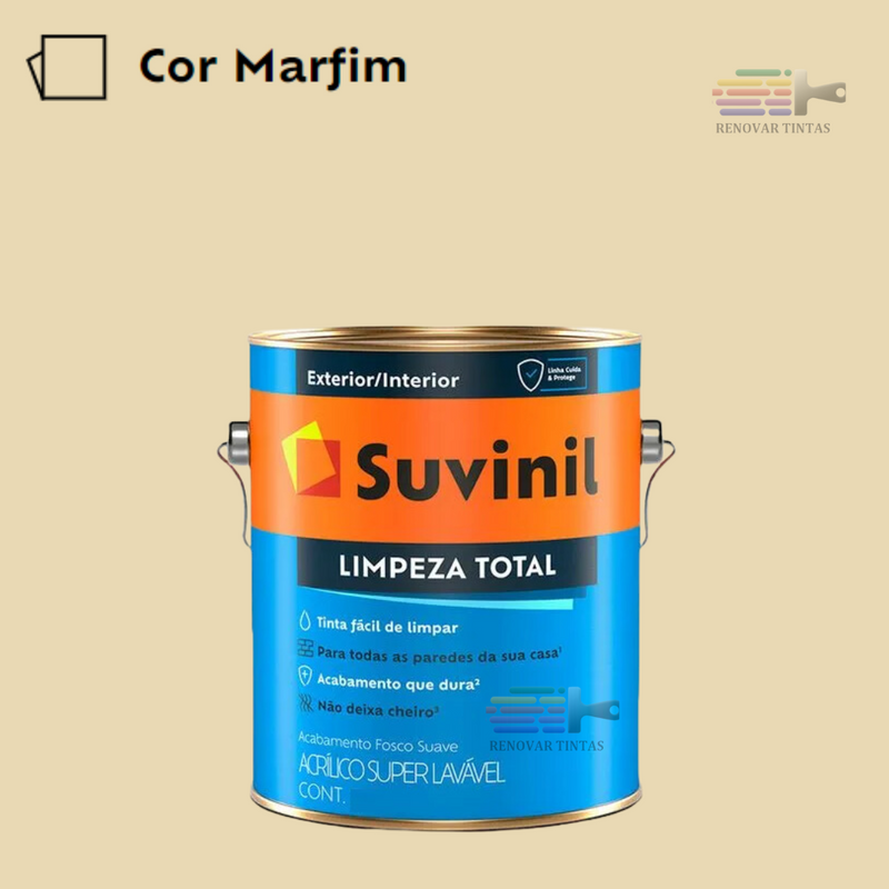 Tinta Lavavel Limpeza Total Suvinil 800ml Escolha sua Cor