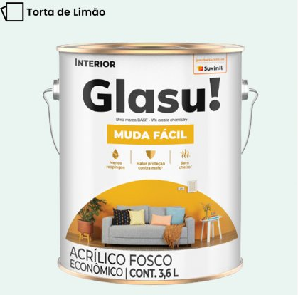 Tinta Acrílica Anti Mofo Suvinil Glasu 3,6l - Escolha a Cor