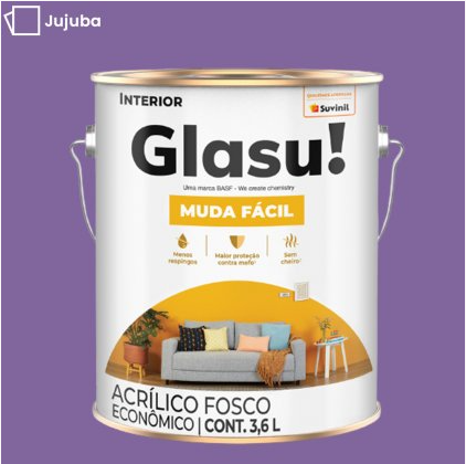 Tinta Acrílica Anti Mofo Suvinil Glasu 3,6l - Escolha a Cor