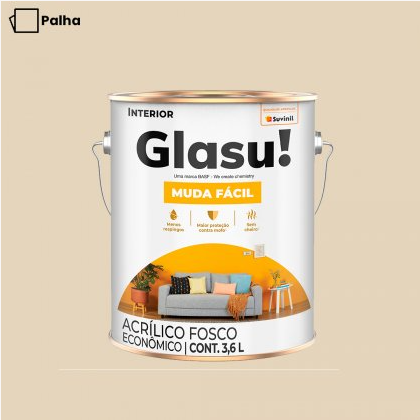 Tinta Acrílica Anti Mofo Suvinil Glasu 3,6l - Escolha a Cor