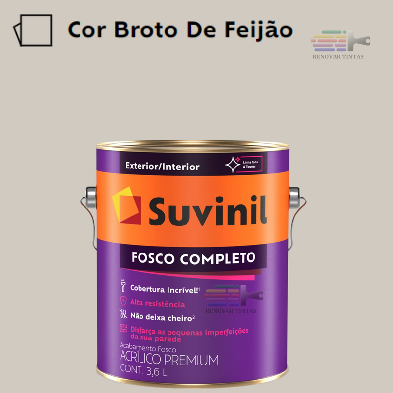 Tinta Suvinil Fosco Completo Premium 3,2 Litros Escolha sua Cor