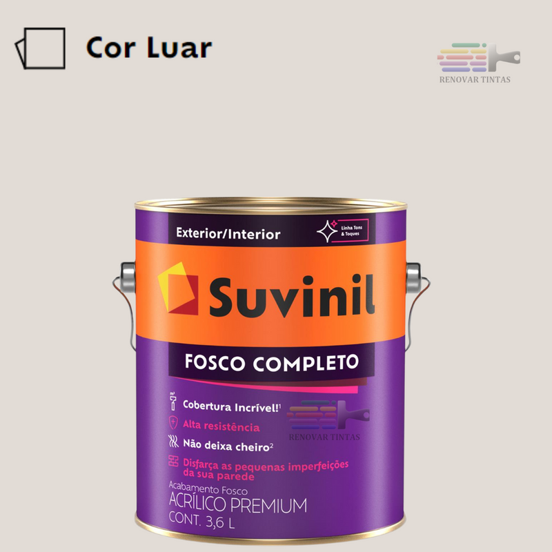 Tinta Suvinil Fosco Completo Premium 3,2 Litros Escolha sua Cor