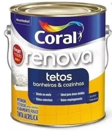 Renova Tetos, Banheiros & Cozinhas 3,6l Antiga Chega De Mofo