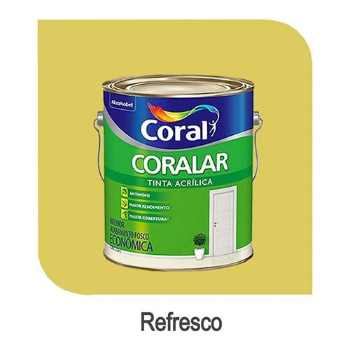 Tinta Coral Econômica Látex Acrílica Fosca Cores 3,6 Litros