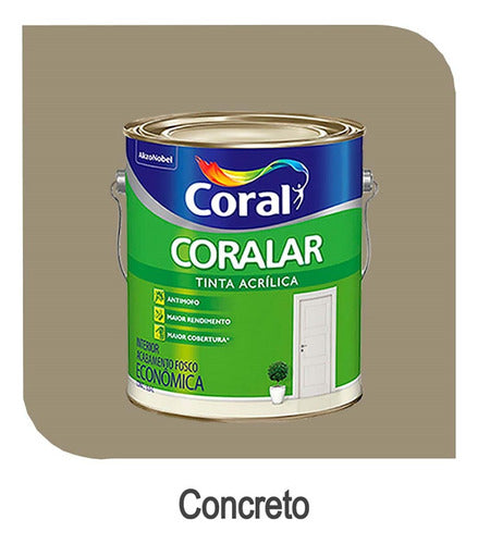 Tinta Coral Econômica Látex Acrílica Fosca Cores 3,6 Litros