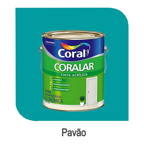 Tinta Coral Econômica Látex Acrílica Fosca Cores 3,6 Litros